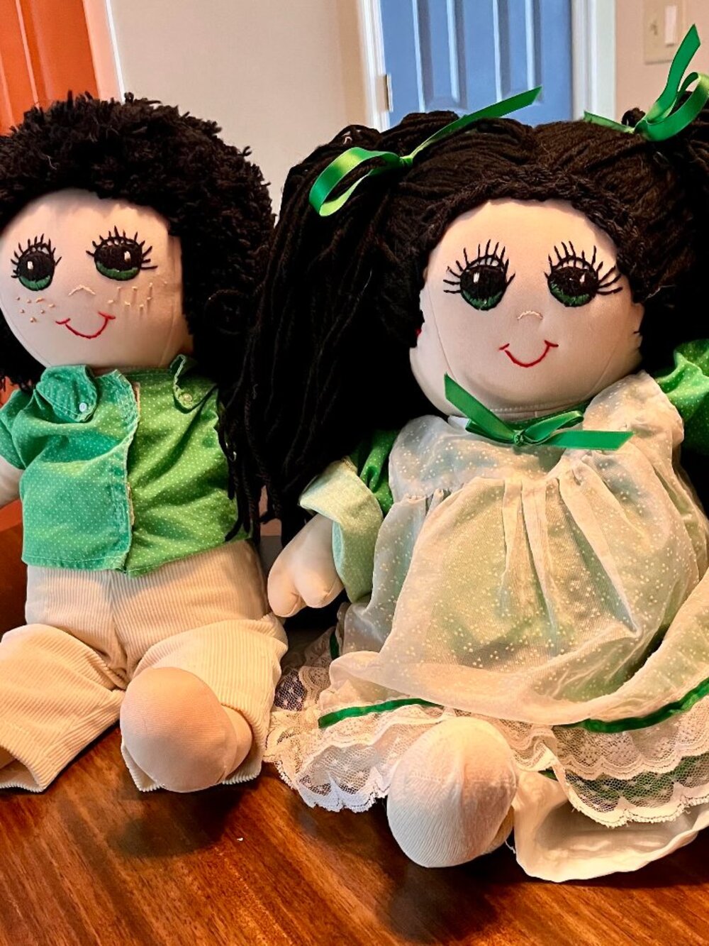 Vintage Handmade Cloth Anatomical Therapeutic Dolls in Excellent Condition
